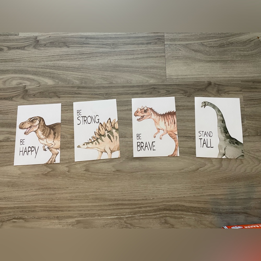 Canvas Dinosaur Prints